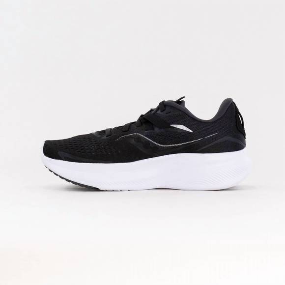 NEW SAUCONY women's ride 15 in black /white - Picture 5 of 6